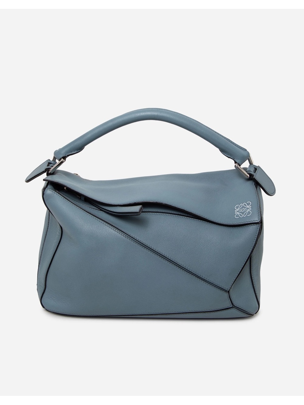 Loewe 2018 Medium Calfskin Puzzle Bag Blue